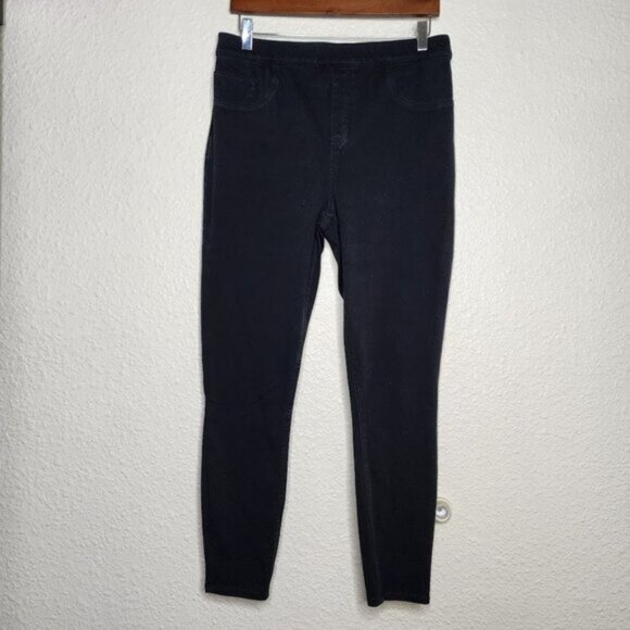 Spanx Jeanish Ankle Leggings in Black Women's Size XL - Picture 1 of 7